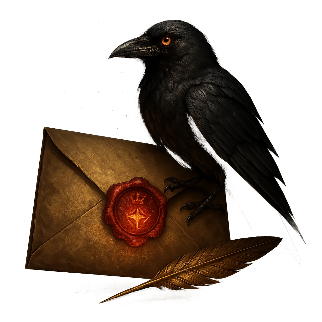 A wax-sealed letter bearing the Rogue sigil